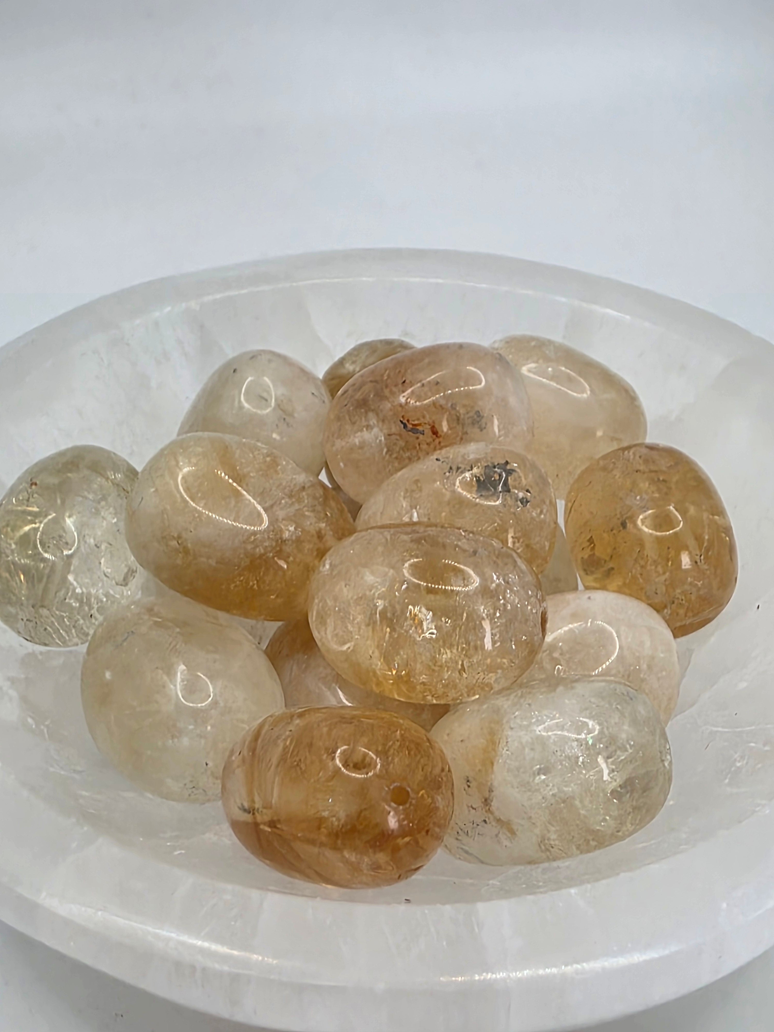 Citrine - 19mm Focus Bead  Available for Custom Design