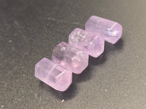 Amethyst — 15x6mm Double Point Focus Bead  Available for Custom Design