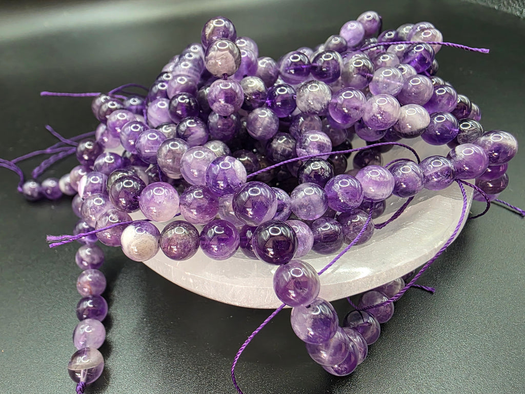 Amethyst 8mm Beads  Available for Custom Design