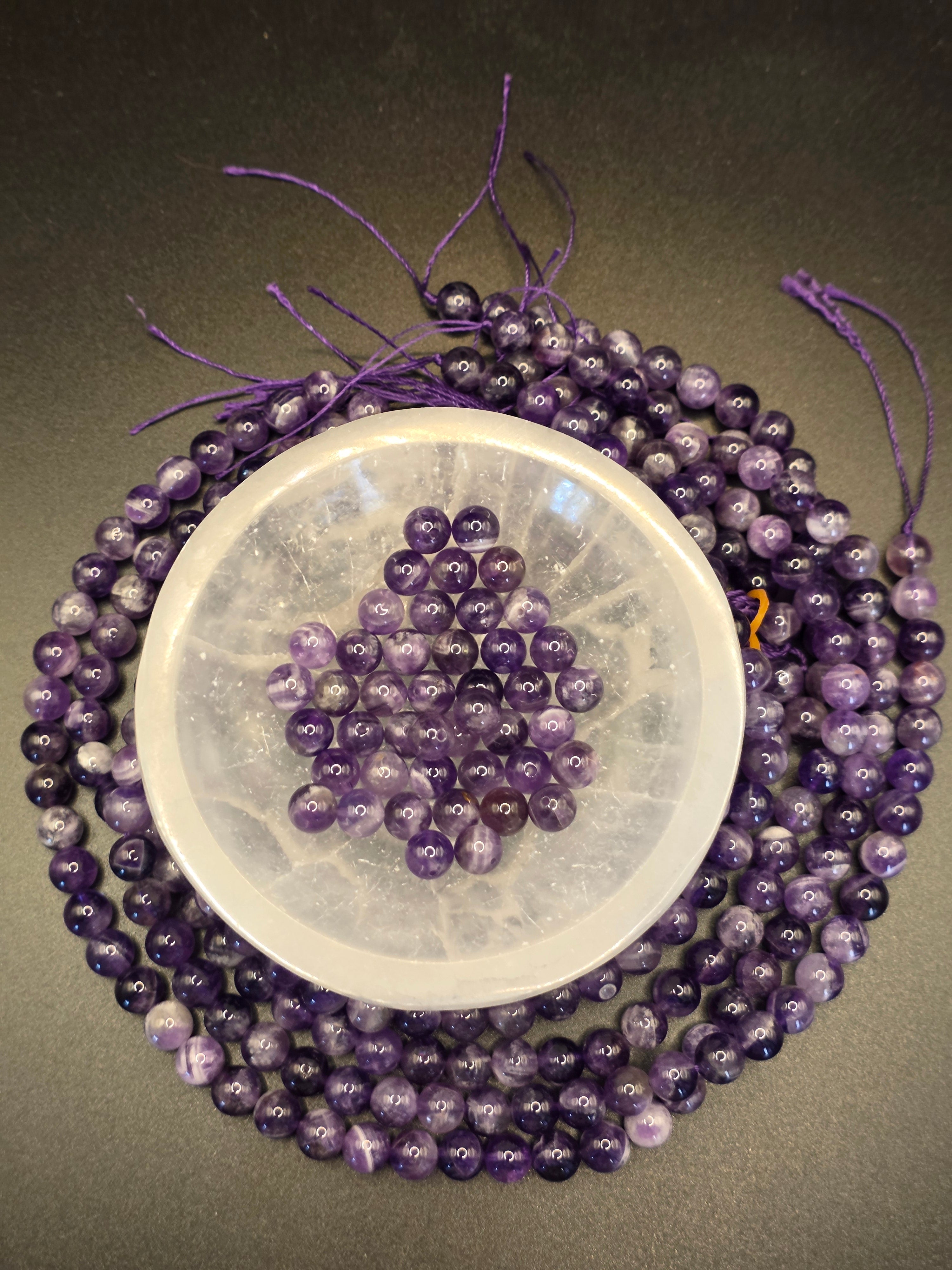 Amethyst 8mm Beads  Available for Custom Design
