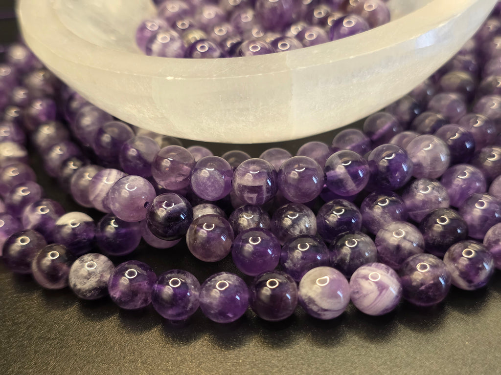 Amethyst 8mm Beads  Available for Custom Design
