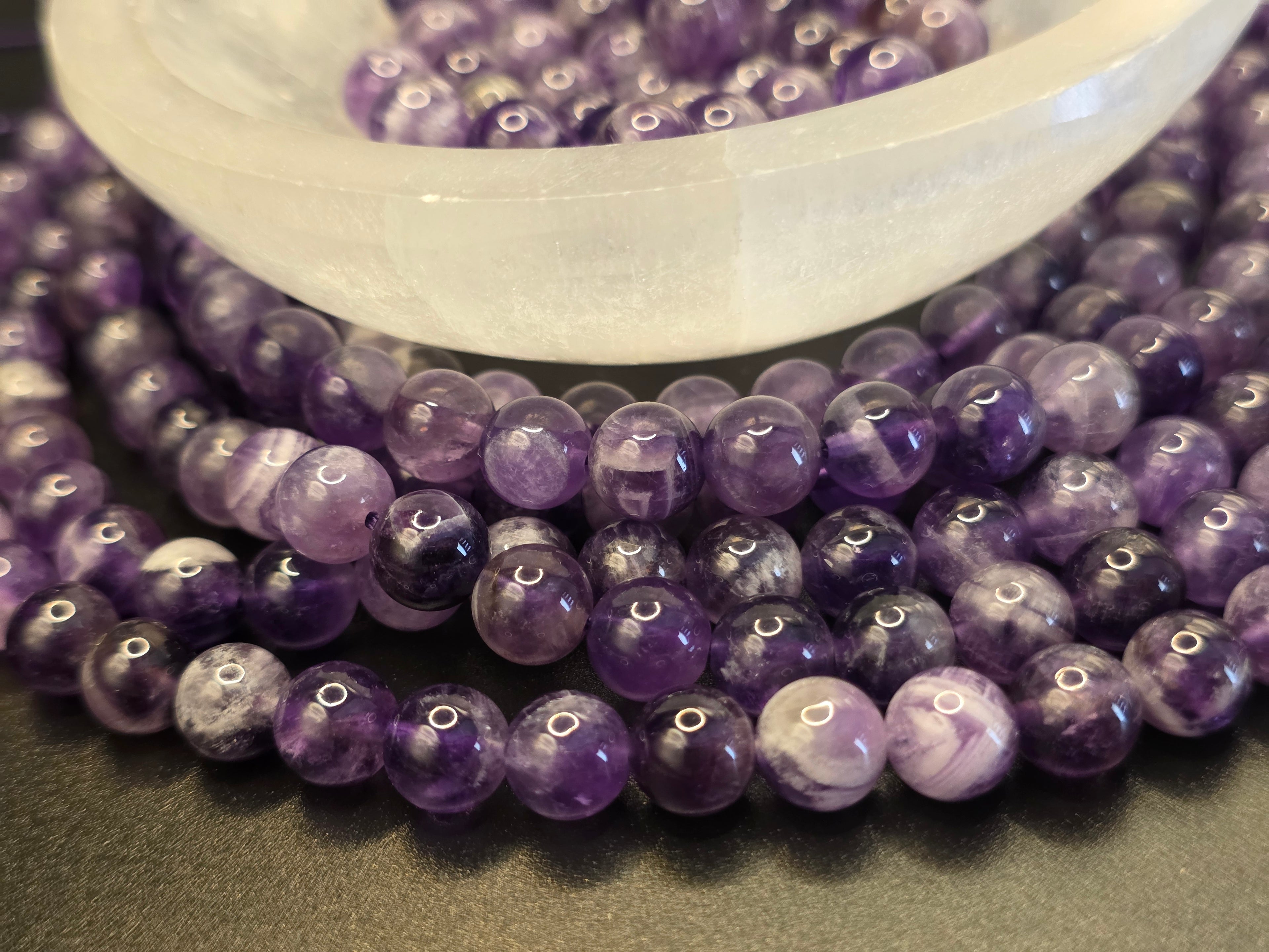 Amethyst 8mm Beads  Available for Custom Design