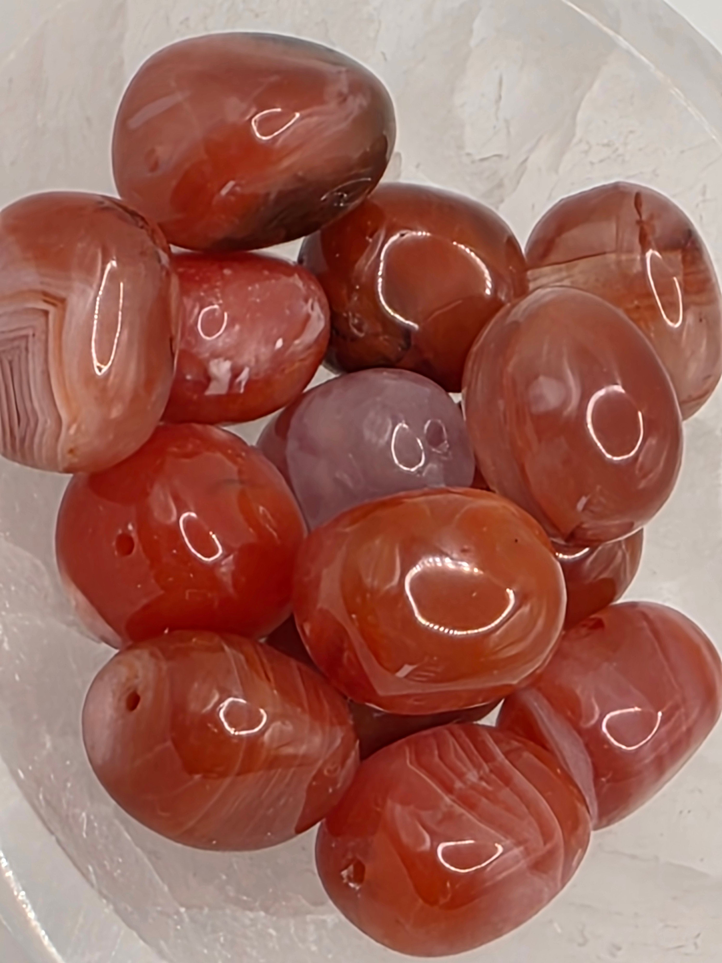 Carnelian- 19mm Focus Bead  Available for Custom Design