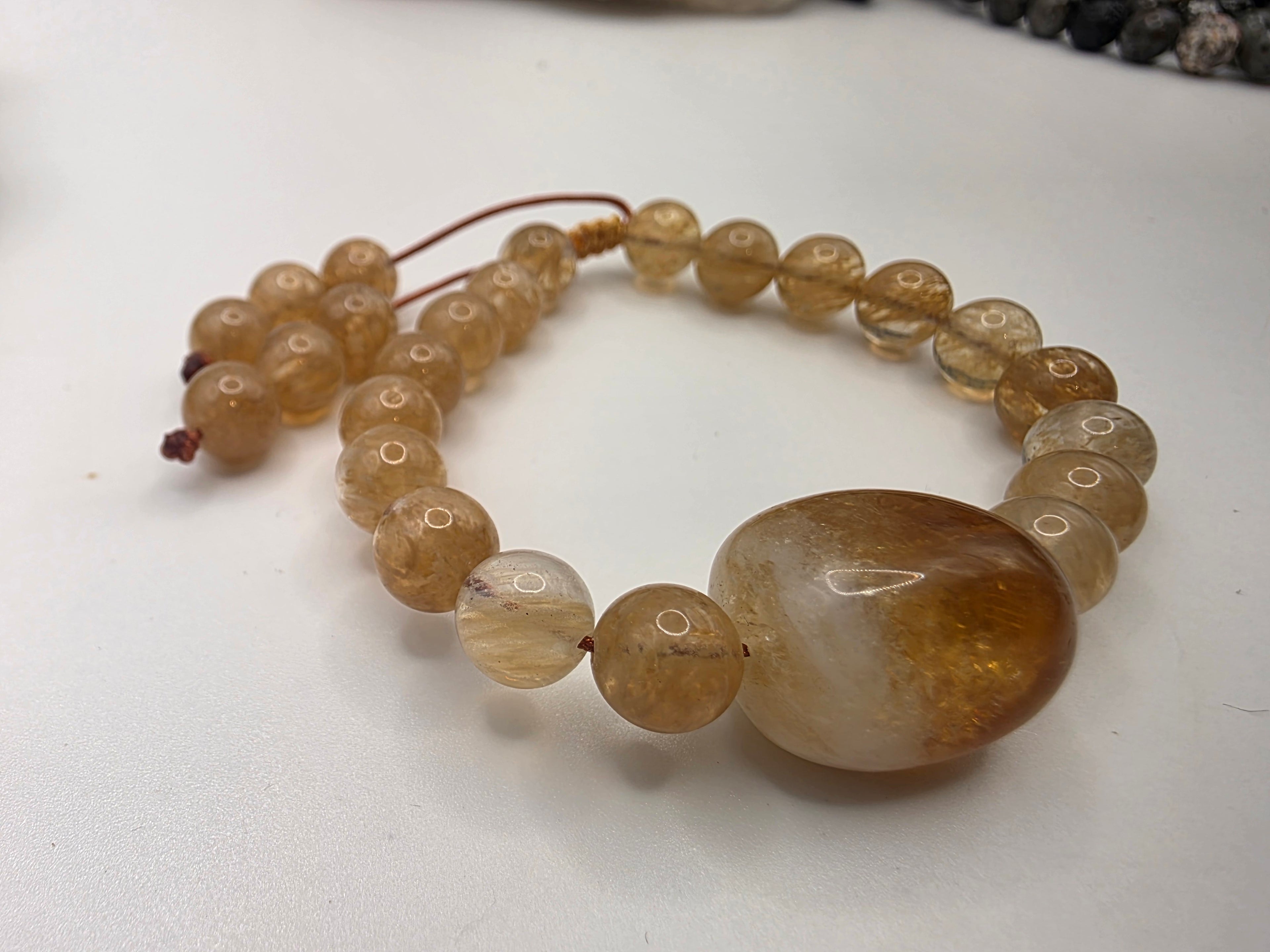Citrine Adjustable Bracelet  Abundance • Warmth • Manifestation