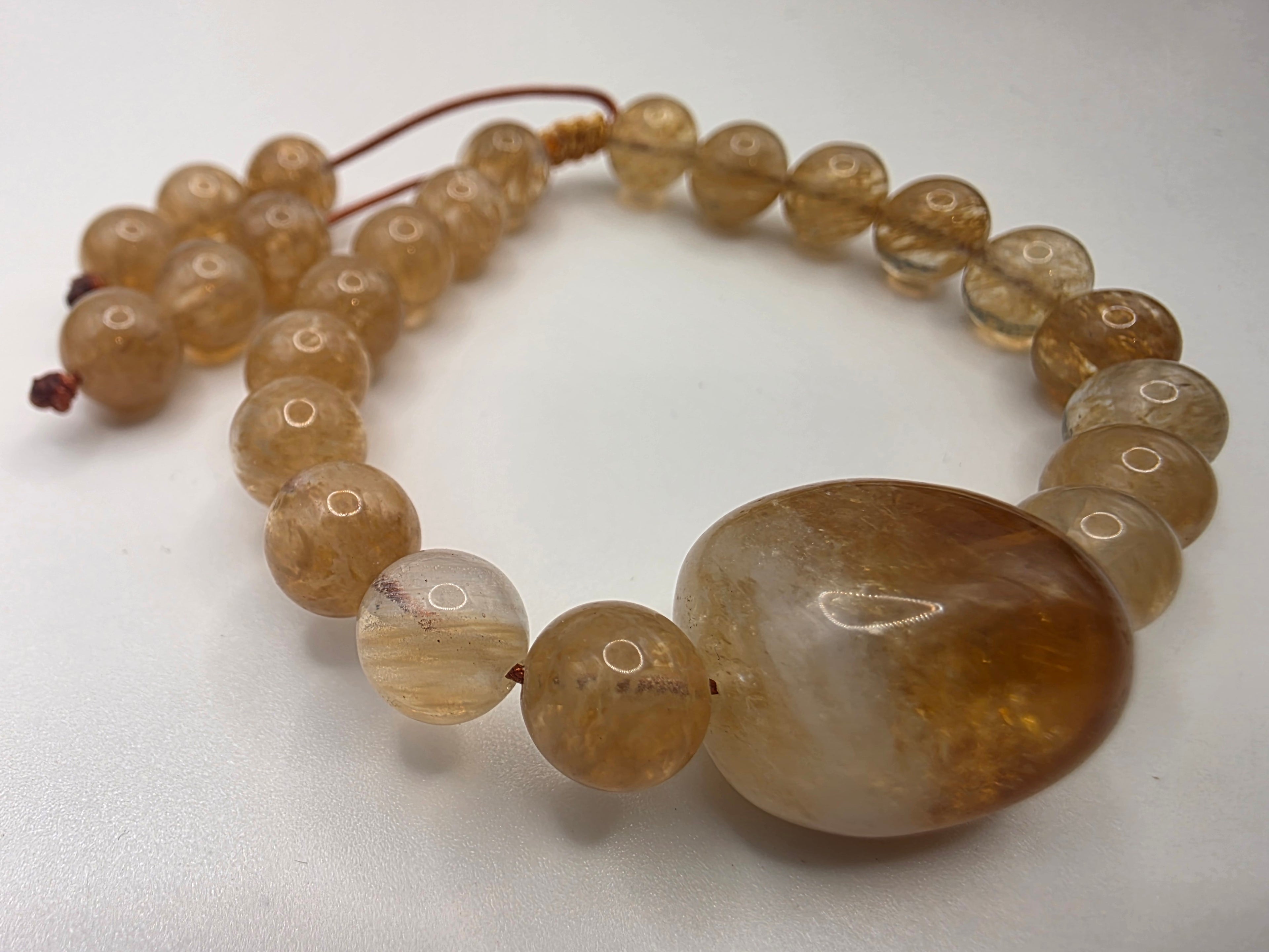 Citrine Adjustable Bracelet  Abundance • Warmth • Manifestation