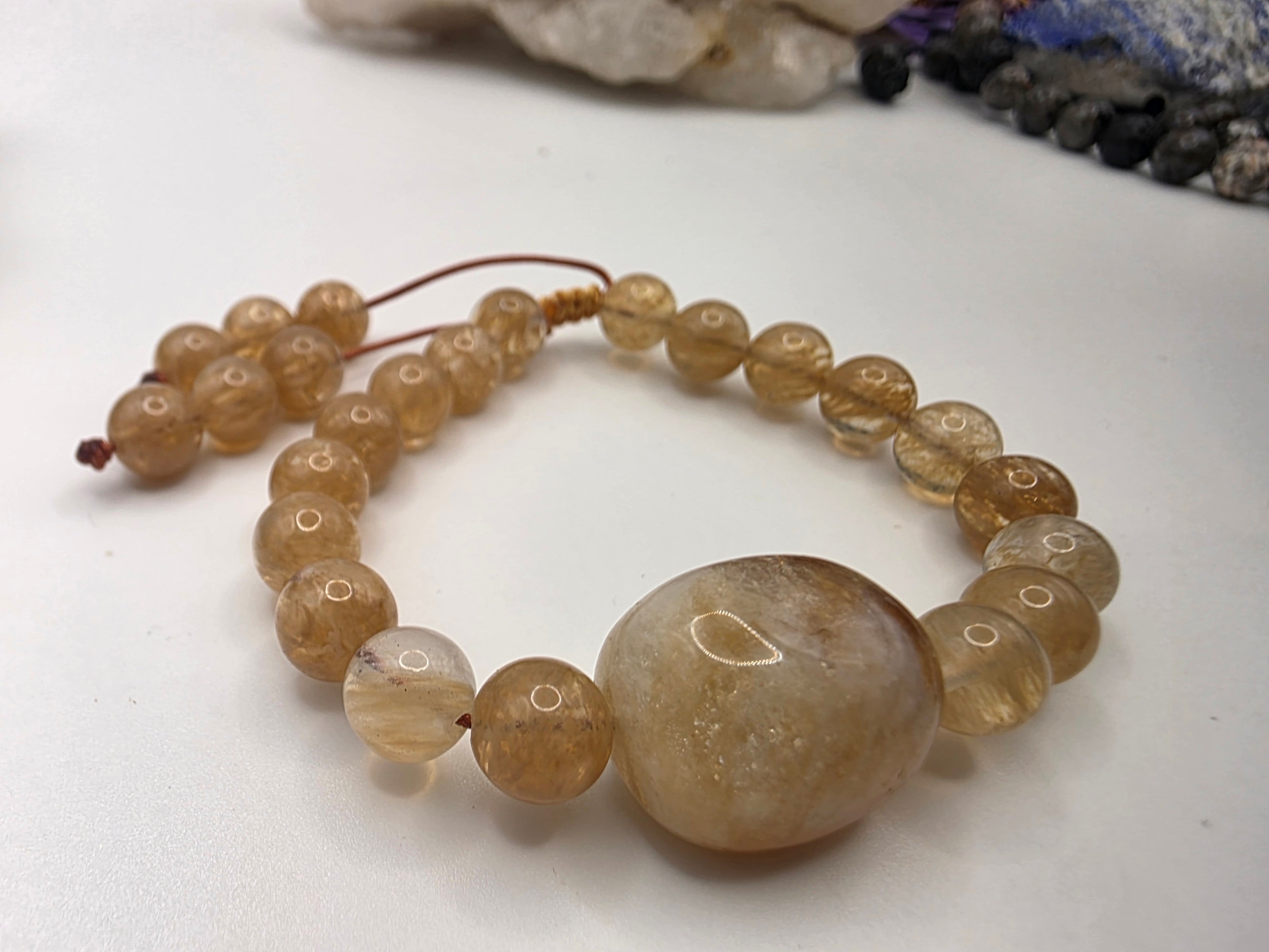 Citrine Adjustable Bracelet  Abundance • Warmth • Manifestation