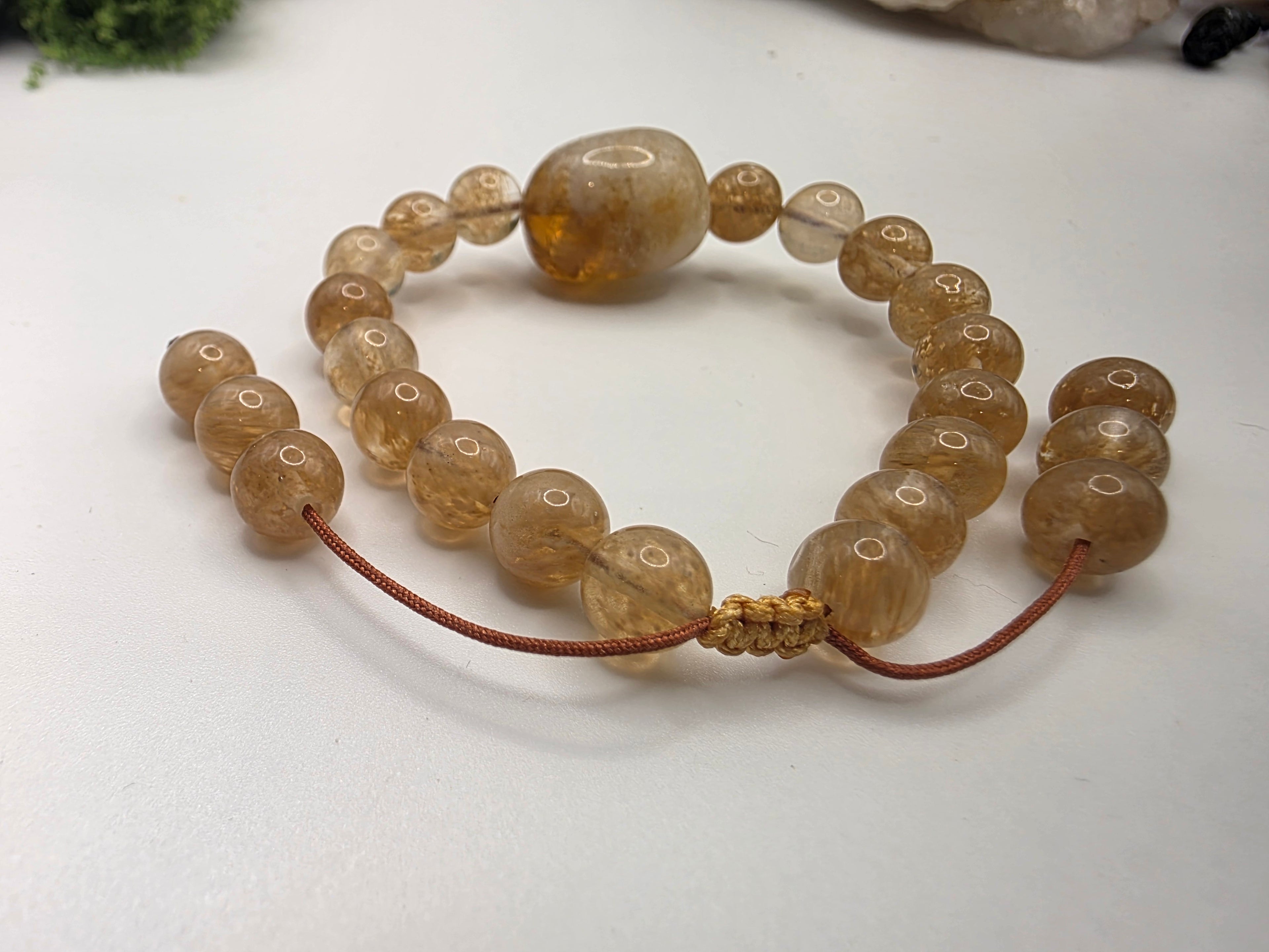Citrine Adjustable Bracelet  Abundance • Warmth • Manifestation