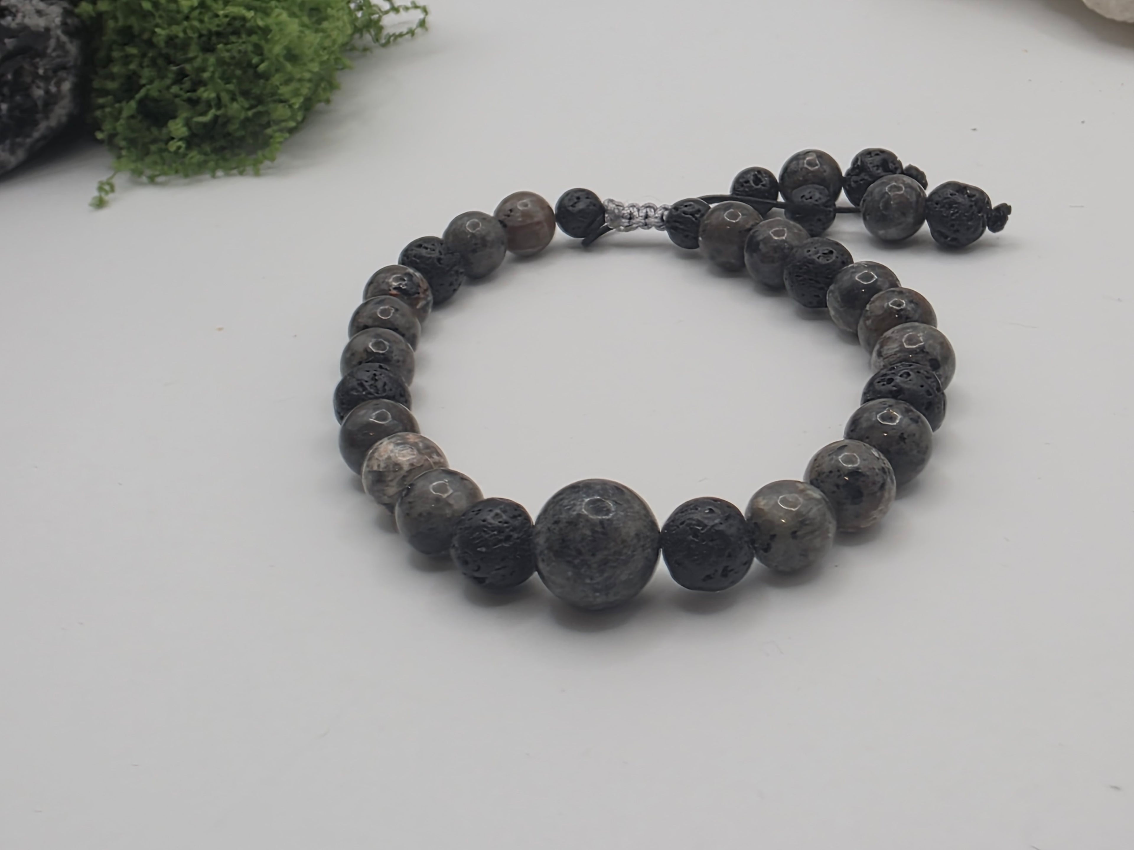 Fire & Lava Adjustable Bracelet  Grounding • Inner Fire • Protection