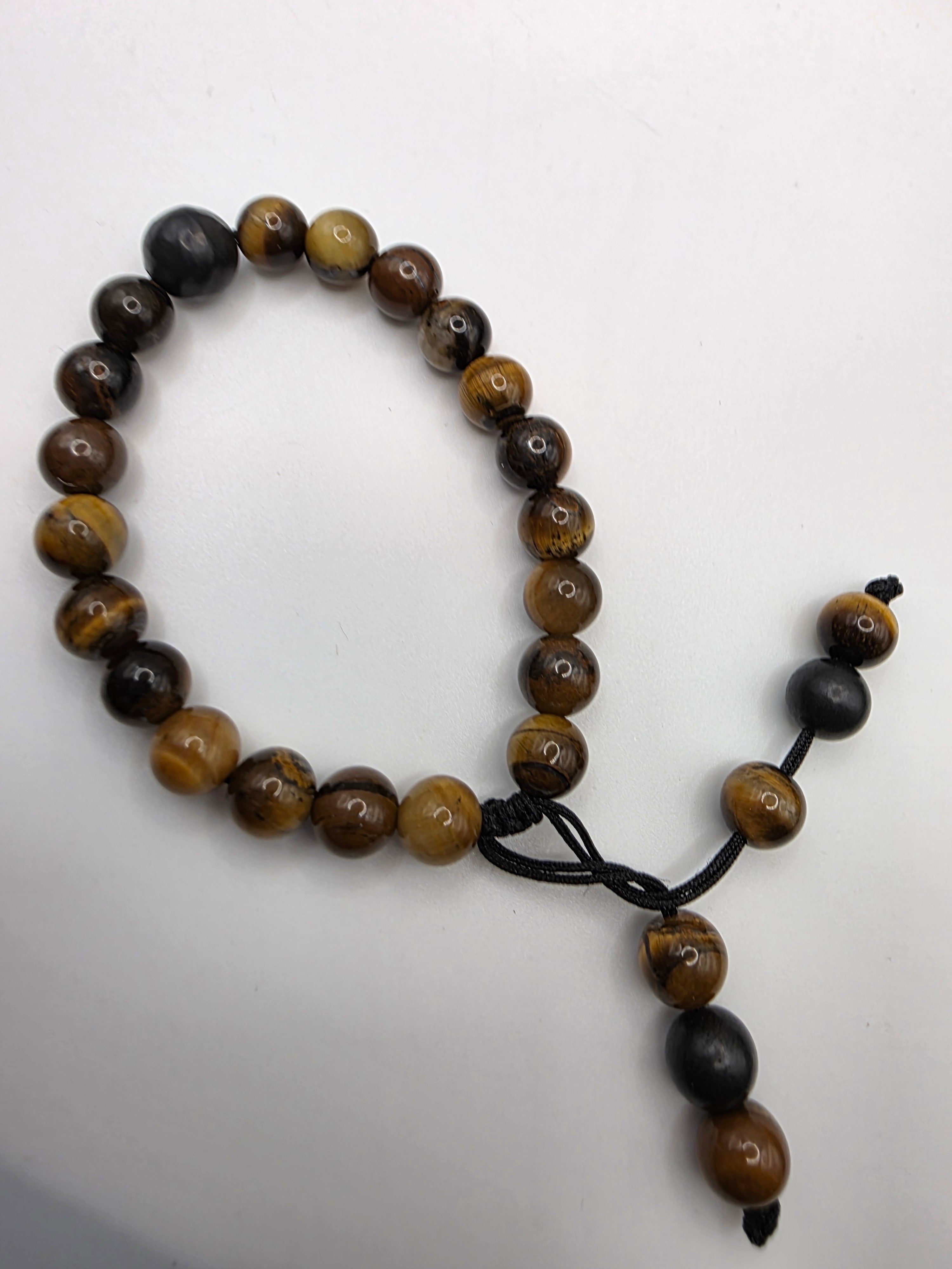 Tiger’s Eye & Shungite Adjustable Bracelet  Confidence • Grounding • Energetic Protection