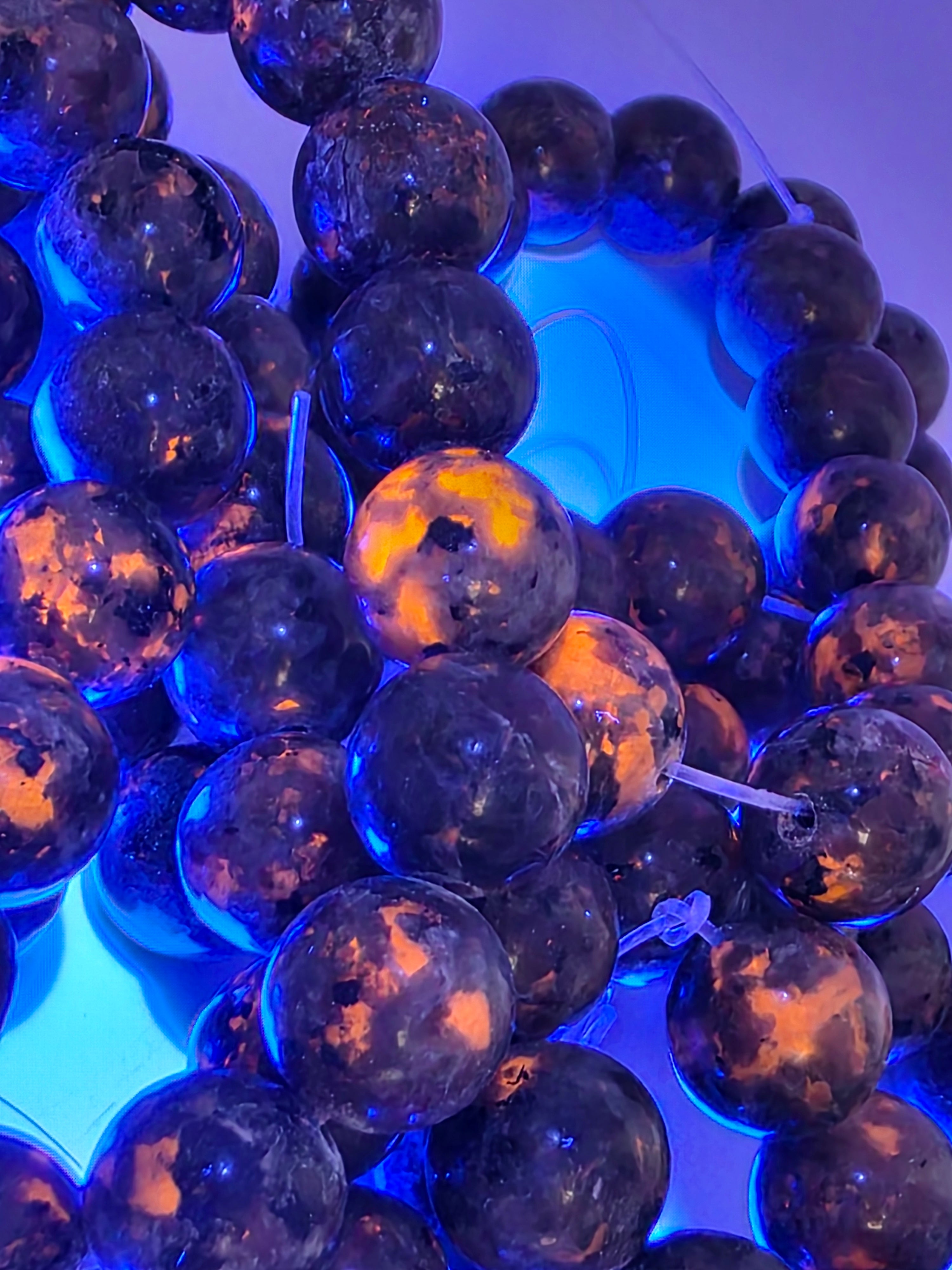 Yooperlite/Fire Stone 12mm Beads  Available for Custom Design