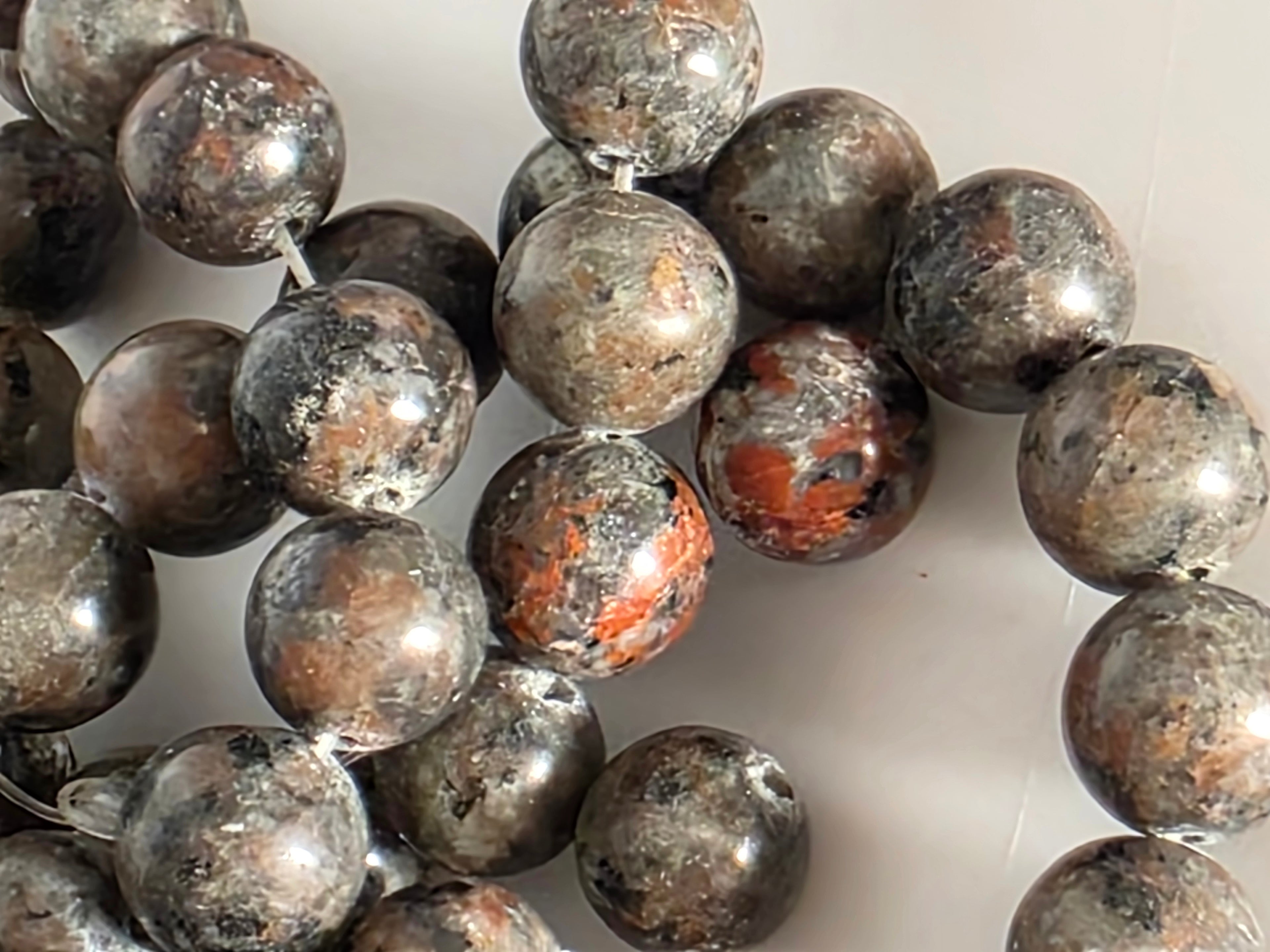 Yooperlite/Fire Stone 12mm Beads  Available for Custom Design