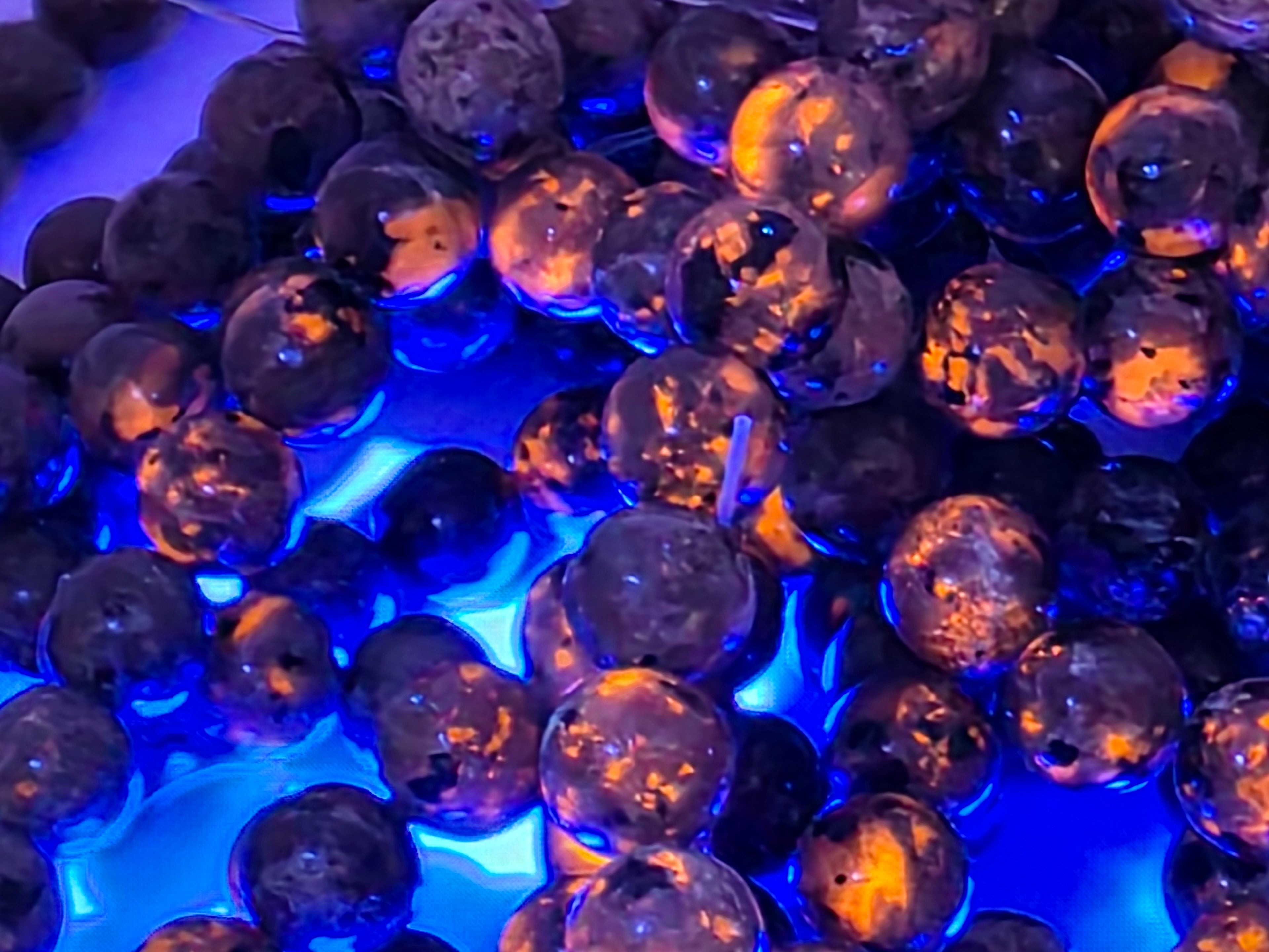 Yooperlite/Fire Stone 8mm Beads  Available for Custom Design