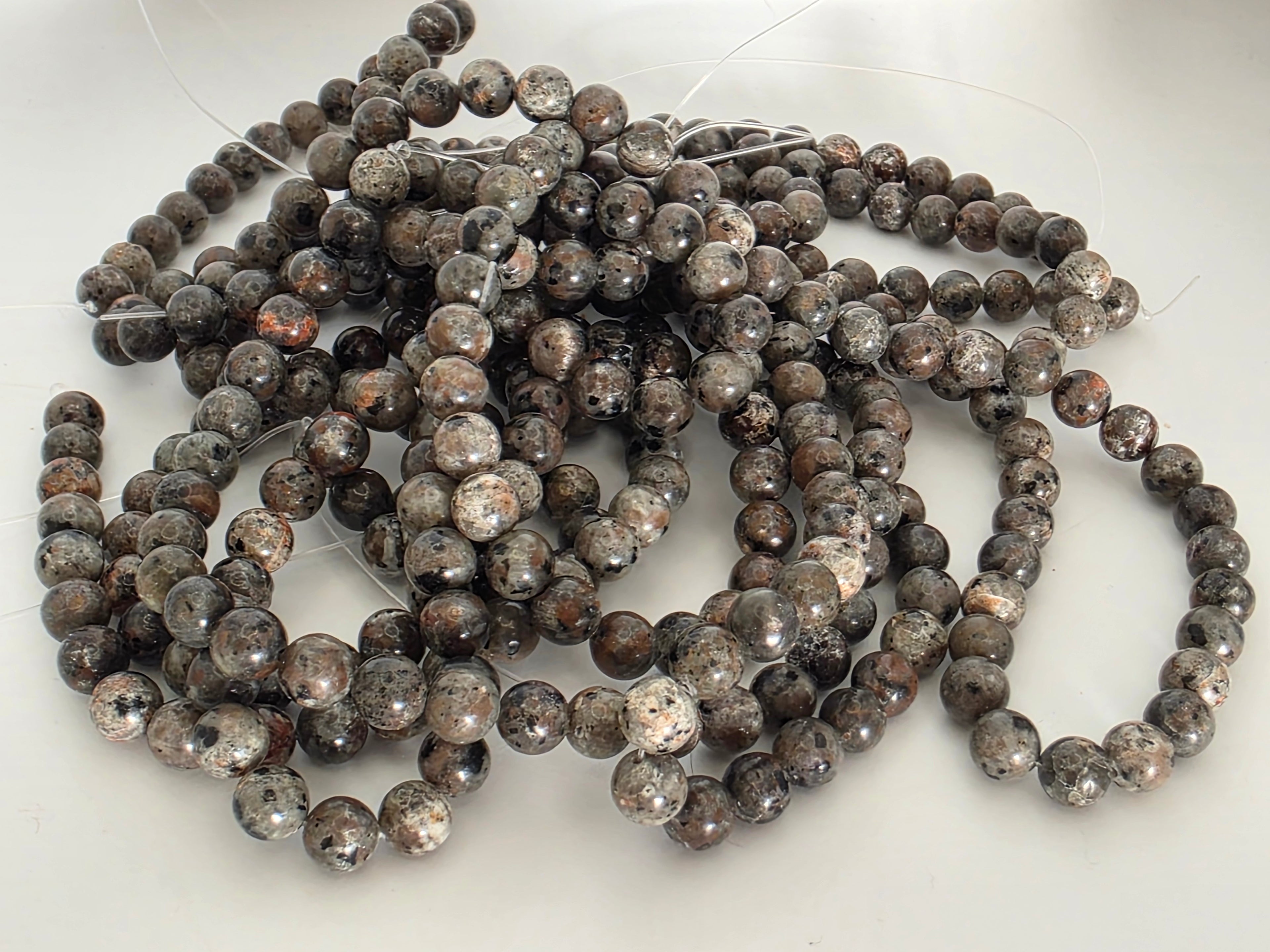 Yooperlite/Fire Stone 8mm Beads  Available for Custom Design