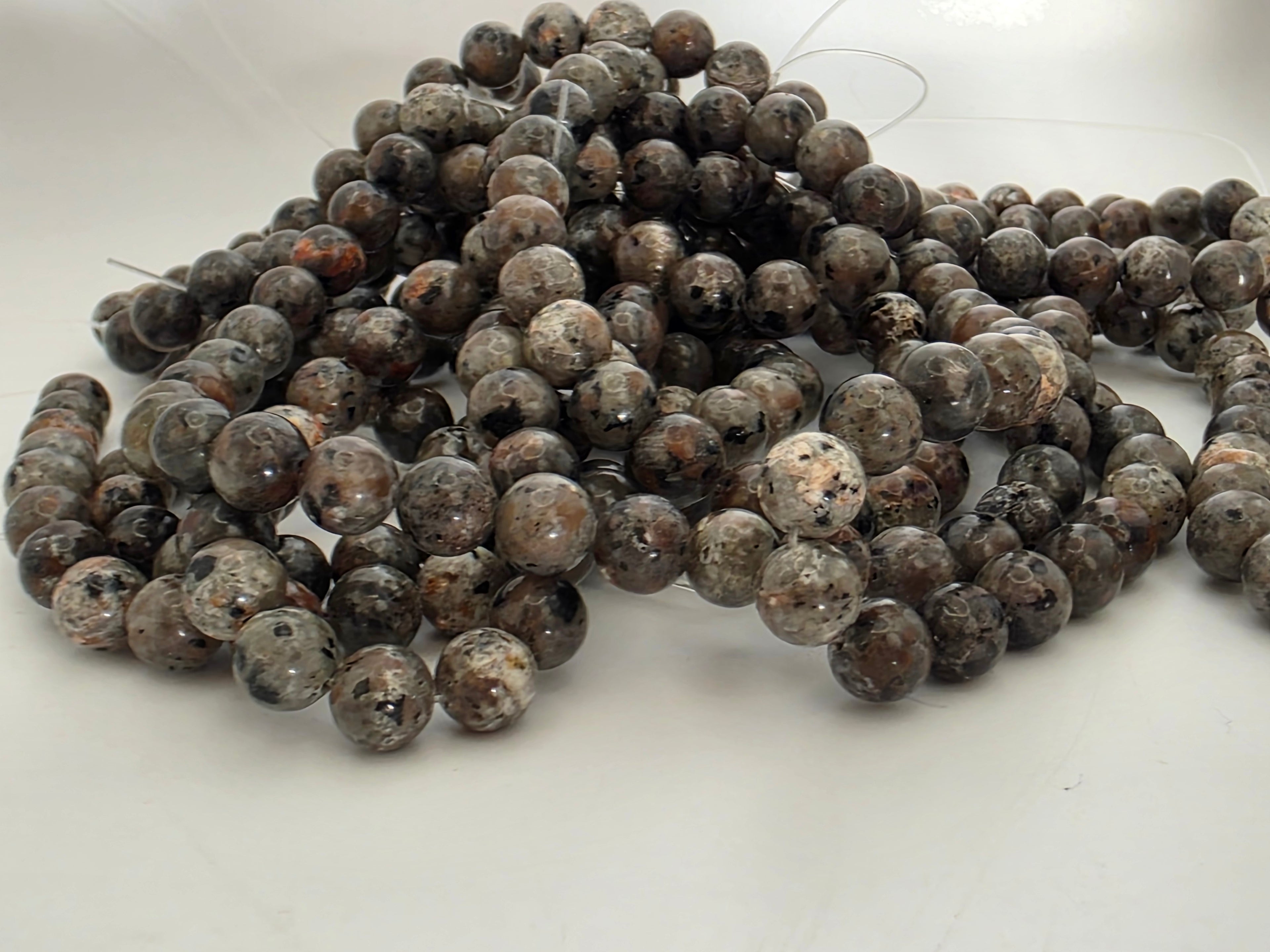 Yooperlite/Fire Stone 8mm Beads  Available for Custom Design